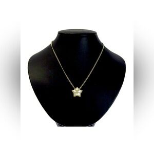 CHANEL CC Logo Star Motif Pendant Adjustable Chain Necklace